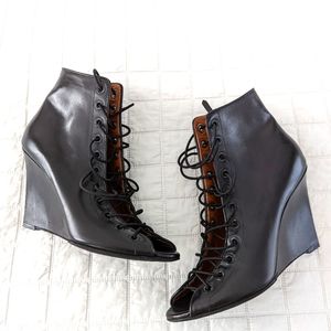 GIVENCHY laced wedge